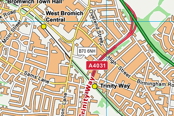 B70 6NH map - OS VectorMap District (Ordnance Survey) B70 6NH map - OS VectorMap District (Ordnance Survey)