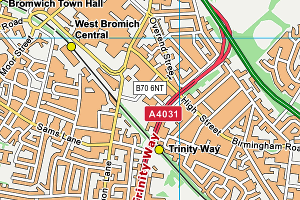B70 6NT map - OS VectorMap District (Ordnance Survey) B70 6NT map - OS VectorMap District (Ordnance Survey)