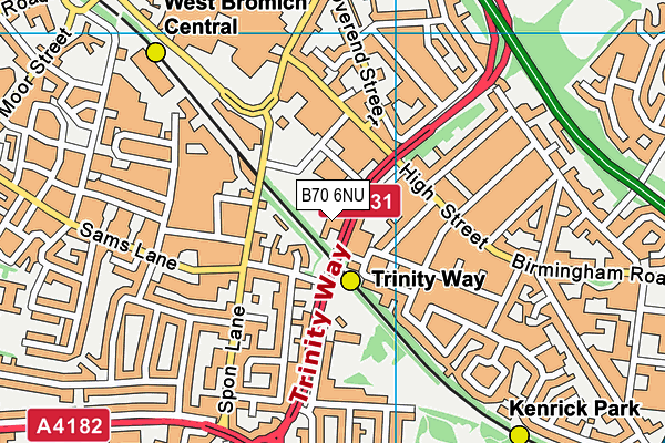 B70 6NU map - OS VectorMap District (Ordnance Survey) B70 6NU map - OS VectorMap District (Ordnance Survey)