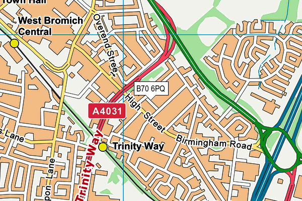 B70 6PQ map - OS VectorMap District (Ordnance Survey) B70 6PQ map - OS VectorMap District (Ordnance Survey)