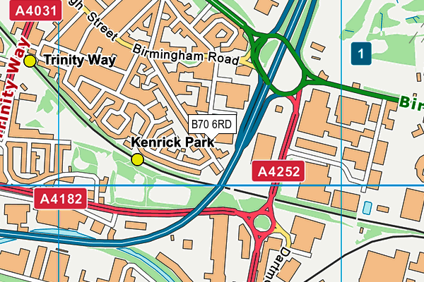 B70 6RD map - OS VectorMap District (Ordnance Survey) B70 6RD map - OS VectorMap District (Ordnance Survey)