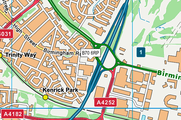 B70 6RP map - OS VectorMap District (Ordnance Survey) B70 6RP map - OS VectorMap District (Ordnance Survey)