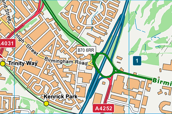 B70 6RR map - OS VectorMap District (Ordnance Survey) B70 6RR map - OS VectorMap District (Ordnance Survey)