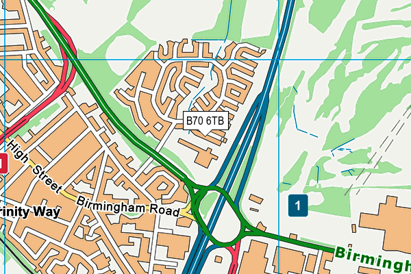 B70 6TB map - OS VectorMap District (Ordnance Survey)