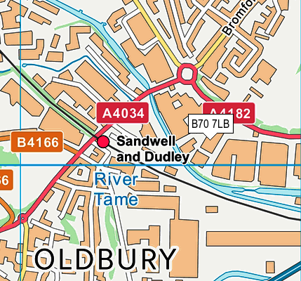 B70 7LB map - OS VectorMap District (Ordnance Survey) B70 7LB map - OS VectorMap District (Ordnance Survey)