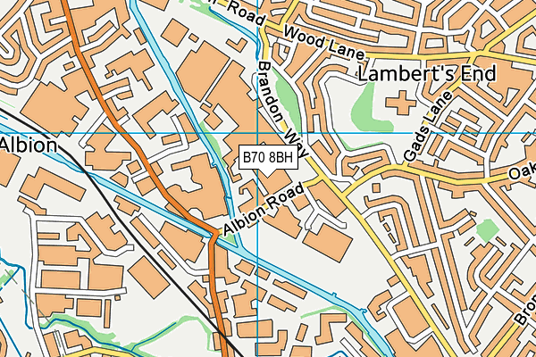 B70 8BH map - OS VectorMap District (Ordnance Survey) B70 8BH map - OS VectorMap District (Ordnance Survey)