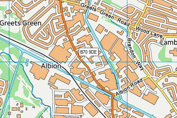 B70 9DE map - OS VectorMap District (Ordnance Survey) B70 9DE map - OS VectorMap District (Ordnance Survey)