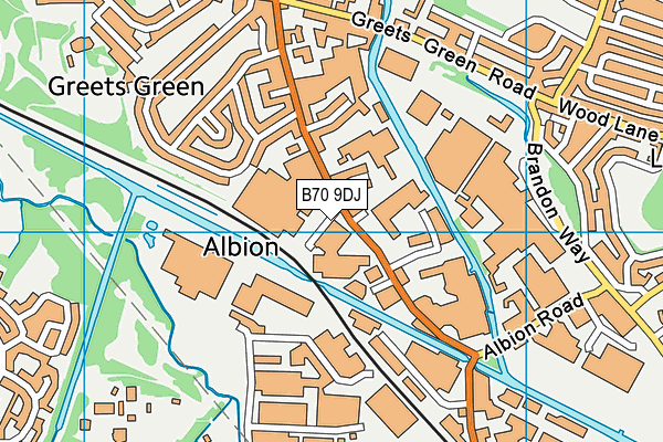 B70 9DJ map - OS VectorMap District (Ordnance Survey) B70 9DJ map - OS VectorMap District (Ordnance Survey)