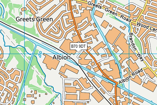 B70 9DT map - OS VectorMap District (Ordnance Survey) B70 9DT map - OS VectorMap District (Ordnance Survey)