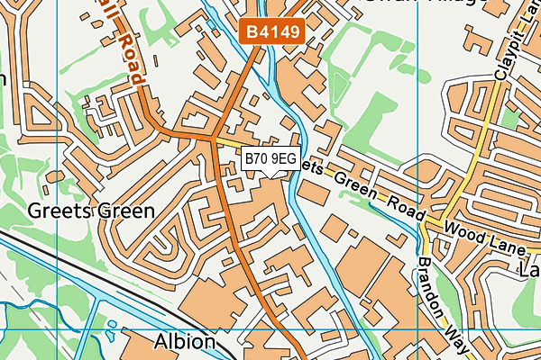 B70 9EG map - OS VectorMap District (Ordnance Survey) B70 9EG map - OS VectorMap District (Ordnance Survey)