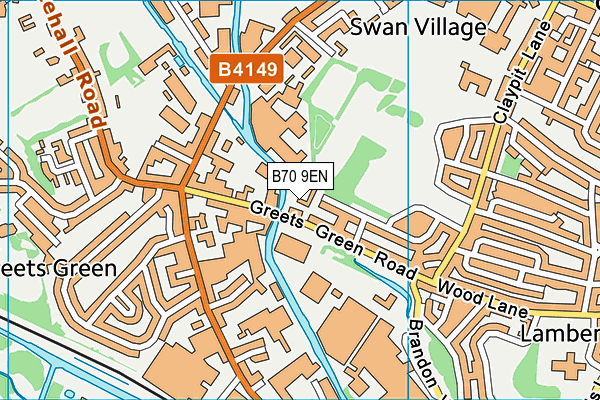 B70 9EN map - OS VectorMap District (Ordnance Survey) B70 9EN map - OS VectorMap District (Ordnance Survey)