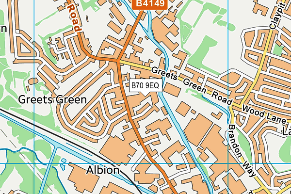 B70 9EQ map - OS VectorMap District (Ordnance Survey) B70 9EQ map - OS VectorMap District (Ordnance Survey)