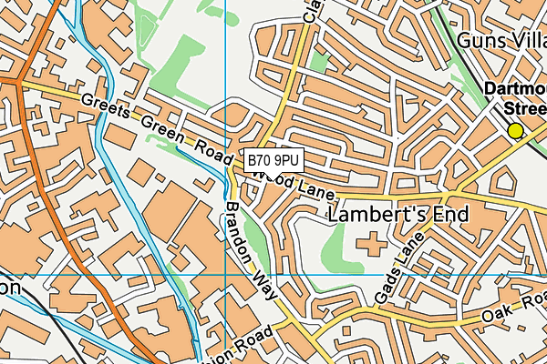 B70 9PU map - OS VectorMap District (Ordnance Survey) B70 9PU map - OS VectorMap District (Ordnance Survey)