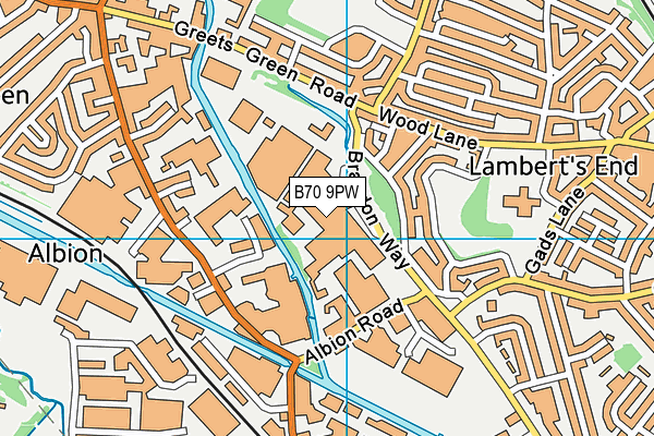 B70 9PW map - OS VectorMap District (Ordnance Survey) B70 9PW map - OS VectorMap District (Ordnance Survey)