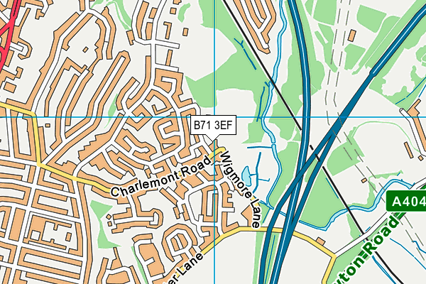 B71 3EF map - OS VectorMap District (Ordnance Survey) B71 3EF map - OS VectorMap District (Ordnance Survey)