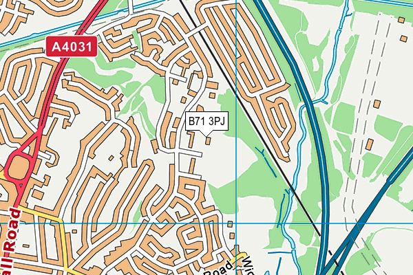 B71 3PJ map - OS VectorMap District (Ordnance Survey) B71 3PJ map - OS VectorMap District (Ordnance Survey)