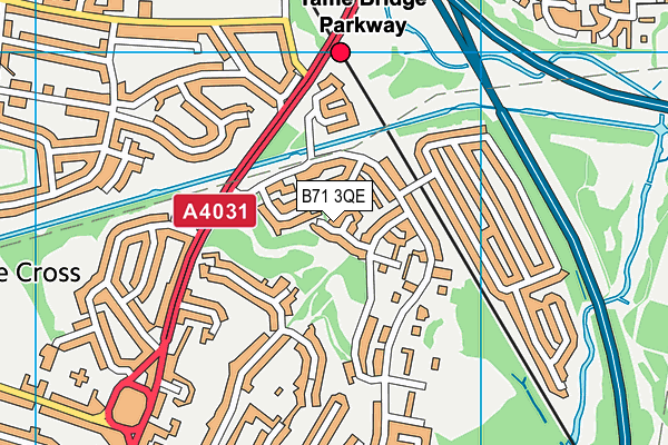 B71 3QE map - OS VectorMap District (Ordnance Survey) B71 3QE map - OS VectorMap District (Ordnance Survey)