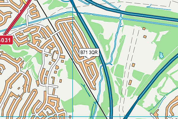 B71 3QR map - OS VectorMap District (Ordnance Survey) B71 3QR map - OS VectorMap District (Ordnance Survey)