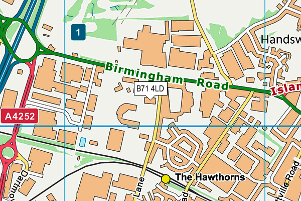 B71 4LD map - OS VectorMap District (Ordnance Survey) B71 4LD map - OS VectorMap District (Ordnance Survey)