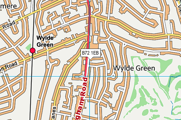 B72 1EB map - OS VectorMap District (Ordnance Survey) B72 1EB map - OS VectorMap District (Ordnance Survey)