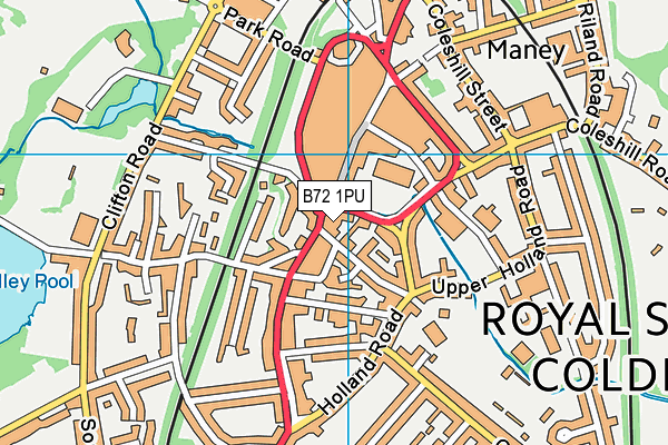 B72 1PU map - OS VectorMap District (Ordnance Survey) B72 1PU map - OS VectorMap District (Ordnance Survey)