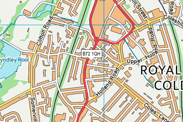 B72 1QH map - OS VectorMap District (Ordnance Survey) B72 1QH map - OS VectorMap District (Ordnance Survey)