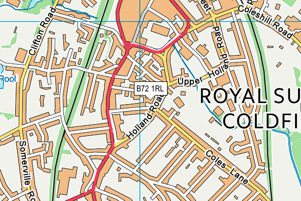 B72 1RL map - OS VectorMap District (Ordnance Survey) B72 1RL map - OS VectorMap District (Ordnance Survey)