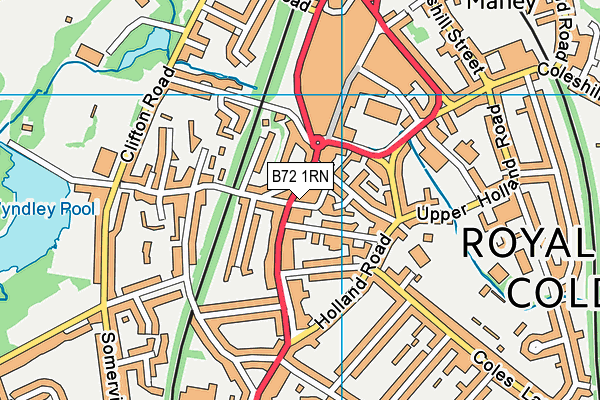 B72 1RN map - OS VectorMap District (Ordnance Survey) B72 1RN map - OS VectorMap District (Ordnance Survey)