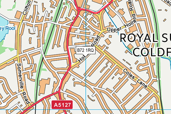 B72 1RQ map - OS VectorMap District (Ordnance Survey) B72 1RQ map - OS VectorMap District (Ordnance Survey)