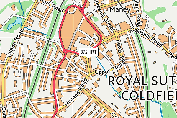 B72 1RT map - OS VectorMap District (Ordnance Survey) B72 1RT map - OS VectorMap District (Ordnance Survey)