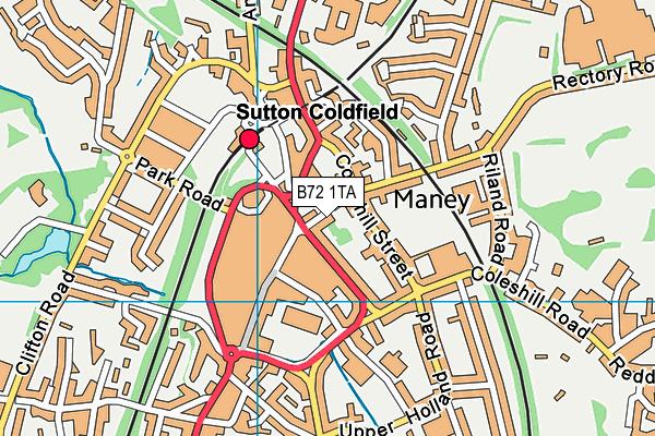 B72 1TA map - OS VectorMap District (Ordnance Survey) B72 1TA map - OS VectorMap District (Ordnance Survey)