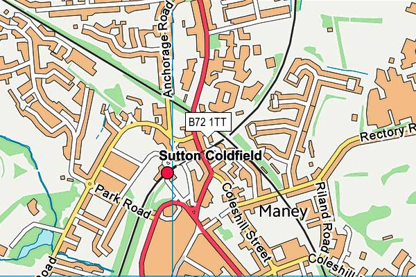 B72 1TT map - OS VectorMap District (Ordnance Survey) B72 1TT map - OS VectorMap District (Ordnance Survey)