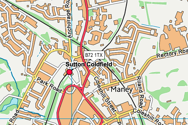 B72 1TX map - OS VectorMap District (Ordnance Survey) B72 1TX map - OS VectorMap District (Ordnance Survey)