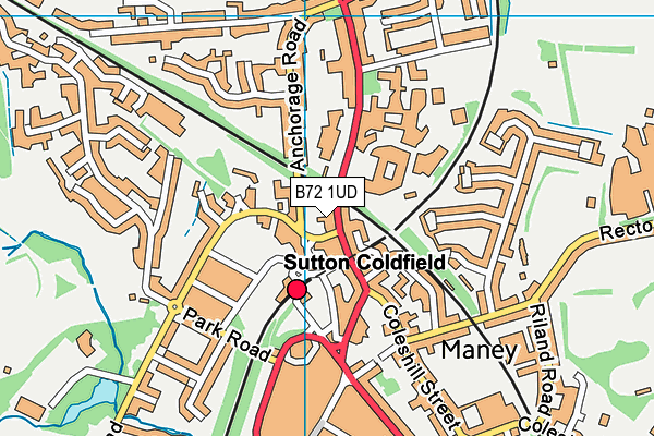 B72 1UD map - OS VectorMap District (Ordnance Survey) B72 1UD map - OS VectorMap District (Ordnance Survey)