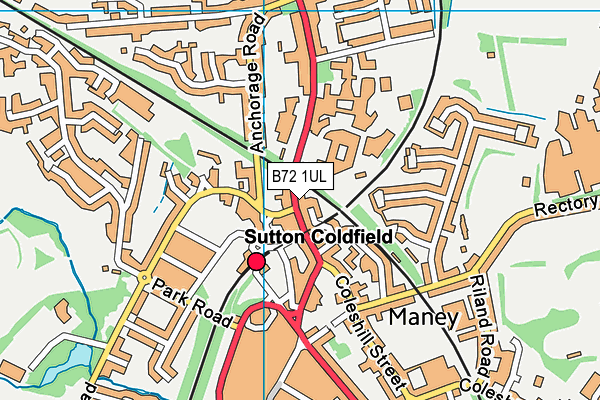 B72 1UL map - OS VectorMap District (Ordnance Survey) B72 1UL map - OS VectorMap District (Ordnance Survey)