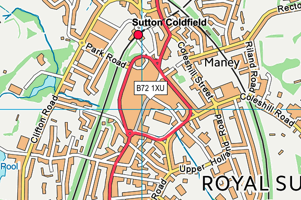 B72 1XU map - OS VectorMap District (Ordnance Survey) B72 1XU map - OS VectorMap District (Ordnance Survey)