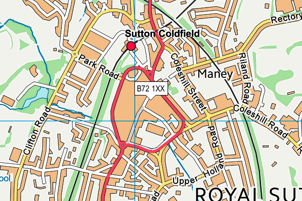 B72 1XX map - OS VectorMap District (Ordnance Survey) B72 1XX map - OS VectorMap District (Ordnance Survey)
