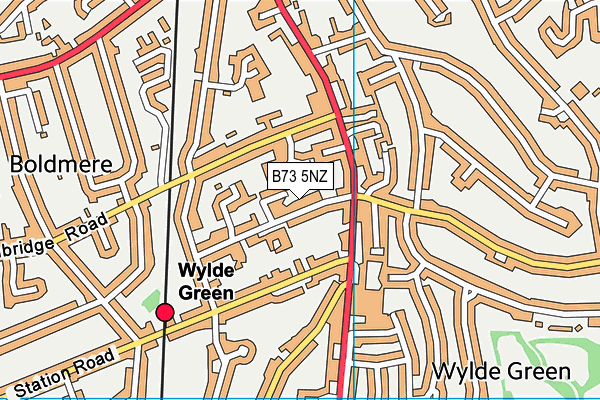 B73 5NZ map - OS VectorMap District (Ordnance Survey) B73 5NZ map - OS VectorMap District (Ordnance Survey)