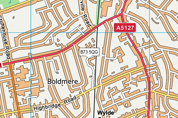 B73 5QG map - OS VectorMap District (Ordnance Survey) B73 5QG map - OS VectorMap District (Ordnance Survey)