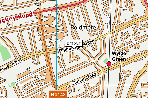 B73 5QY map - OS VectorMap District (Ordnance Survey) B73 5QY map - OS VectorMap District (Ordnance Survey)