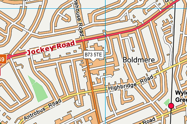 B73 5TE map - OS VectorMap District (Ordnance Survey) B73 5TE map - OS VectorMap District (Ordnance Survey)