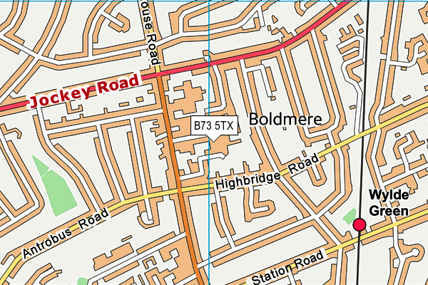 B73 5TX map - OS VectorMap District (Ordnance Survey) B73 5TX map - OS VectorMap District (Ordnance Survey)