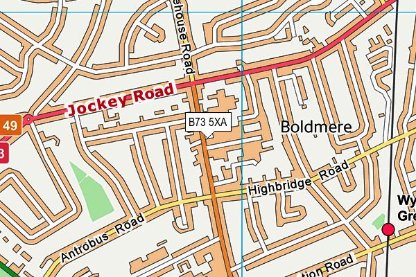 B73 5XA map - OS VectorMap District (Ordnance Survey) B73 5XA map - OS VectorMap District (Ordnance Survey)
