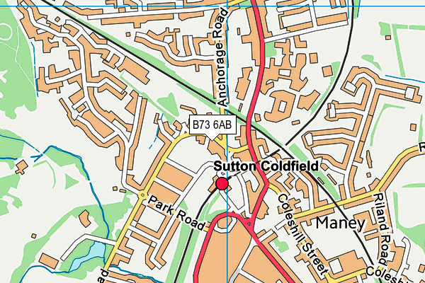 B73 6AB map - OS VectorMap District (Ordnance Survey) B73 6AB map - OS VectorMap District (Ordnance Survey)