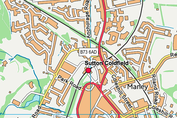 B73 6AD map - OS VectorMap District (Ordnance Survey) B73 6AD map - OS VectorMap District (Ordnance Survey)