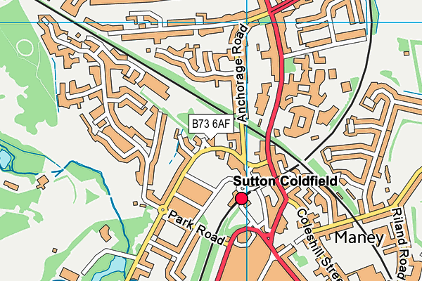 B73 6AF map - OS VectorMap District (Ordnance Survey) B73 6AF map - OS VectorMap District (Ordnance Survey)