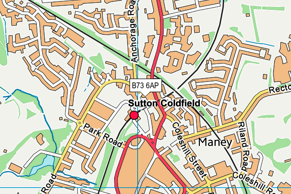 B73 6AP map - OS VectorMap District (Ordnance Survey) B73 6AP map - OS VectorMap District (Ordnance Survey)