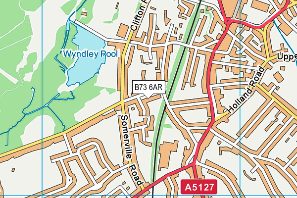 B73 6AR map - OS VectorMap District (Ordnance Survey) B73 6AR map - OS VectorMap District (Ordnance Survey)