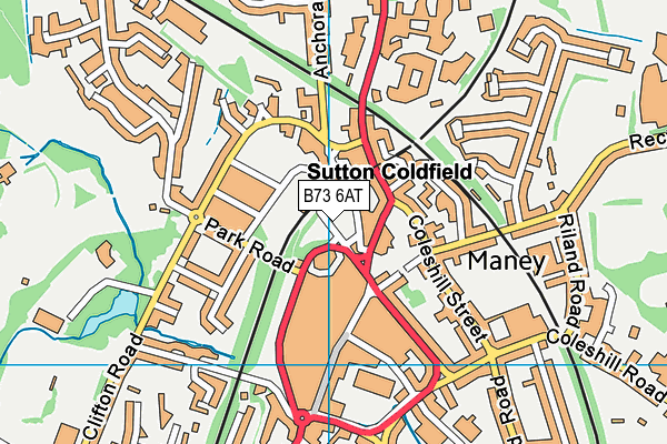 B73 6AT map - OS VectorMap District (Ordnance Survey) B73 6AT map - OS VectorMap District (Ordnance Survey)