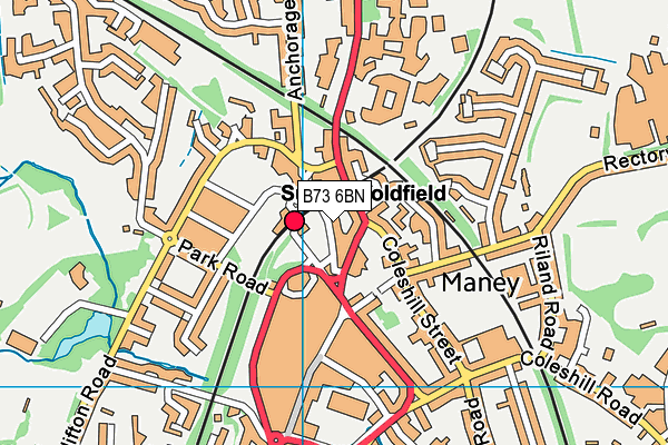 B73 6BN map - OS VectorMap District (Ordnance Survey) B73 6BN map - OS VectorMap District (Ordnance Survey)